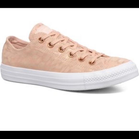 rose gold suede converse